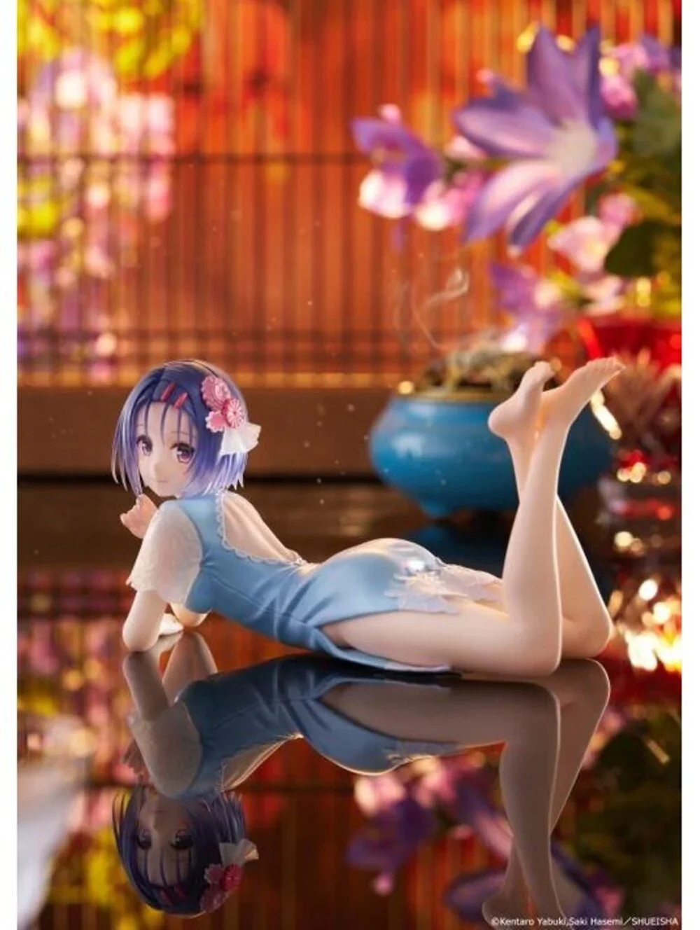 TAITO Desktop Cute To LOVE-Ru Darkness Yui Kotegawa Figure Blue Dress Ver.